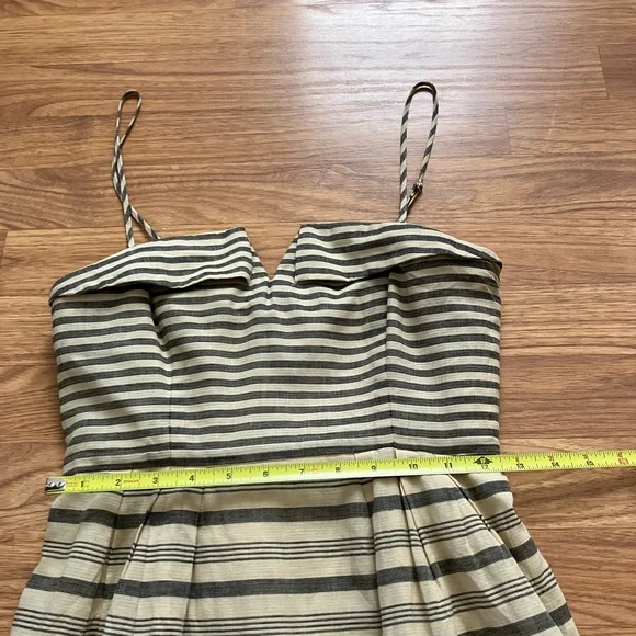 Anthropologie Maeve Striped Linen Blend Dress Size 0 EUC - Picture 12 of 14